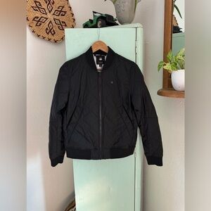 G-Star Black Quilted Bomber Jacket